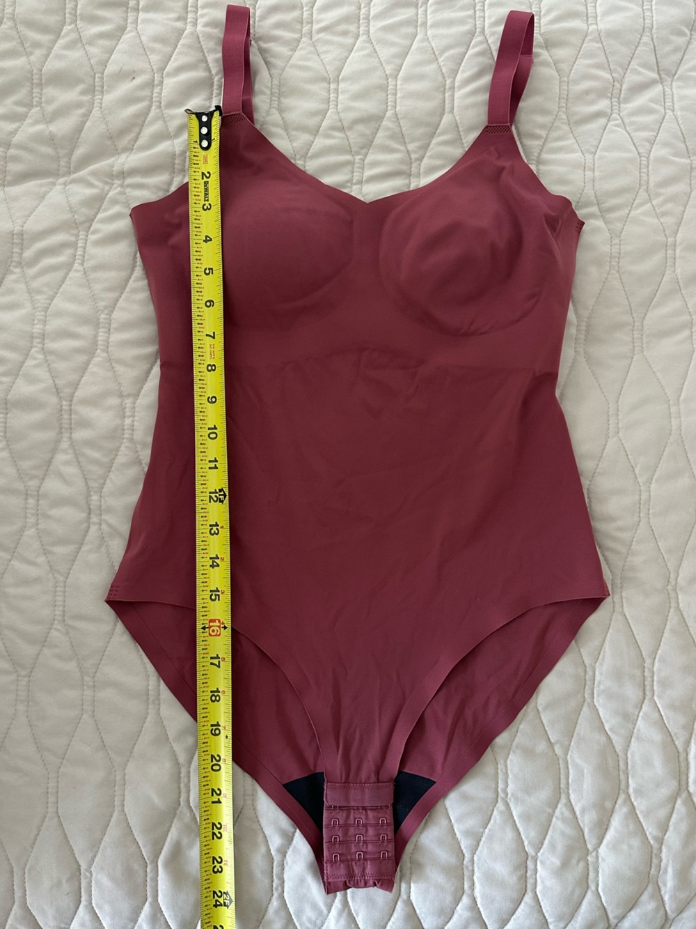 NWOT Knix LuxeLift Contour Bodysuit Seamless Shapewear Wine Burgundy Adjustable - Picture 5 of 7